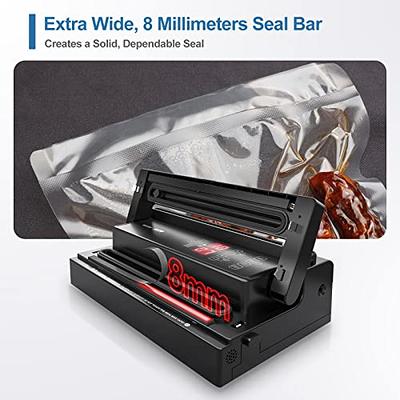 MAGIC SEAL MS300 Precision Vacuum Sealer Machine, Double Pump Commercial  Food Sealer with Built-in Auto Cooling System, Compatible with Mylar,  Smooth and Embossed Bags, Extra Wide 8mm Seal - Yahoo Shopping