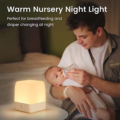 Timer Night Light Dimmable USB Rechargeable Led bedside Breathing  nightlight Kids Baby Nursery Adult Sleep Bedromm Desktop Lamp