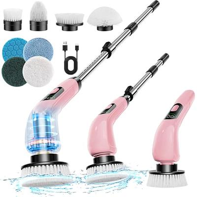 8 in 1 Electric Spin Scrubber Cordless Cleaning Brush Hard Floor