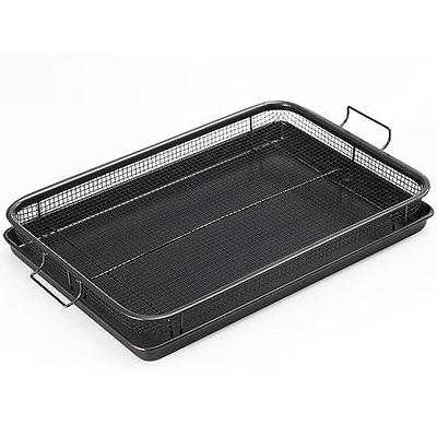 Basket for Oven,Stainless Steel Crisper Tray and , Deluxe Air Fry in Your  Oven, 2-Piece Set, for the Grill