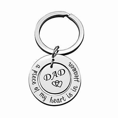 Fishing in Heaven dad Memorial Gift Keychain Loss of father papa