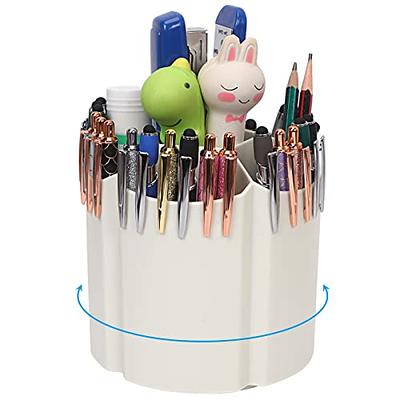 Frcctre Pen Holder Pencil Organizer, 360° Rotating Mesh Desk