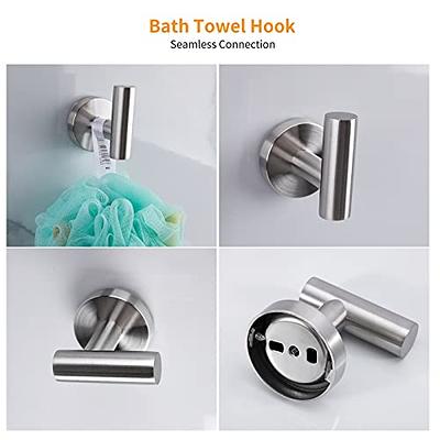 Ntipox 4 Piece Stainless Steel Matte Black and Brushed Gold Bathroom Hardware Set Include Hand Towel Ring Holder, Toilet Paper Holder,and 2 Robe Towel