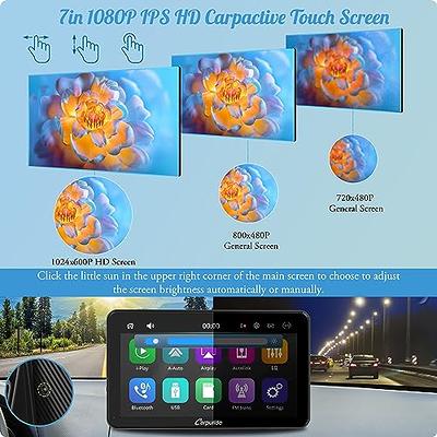 Carpuride W103 Portable Radio Car Stereo Wireless Apple Carplay & Android  Auto