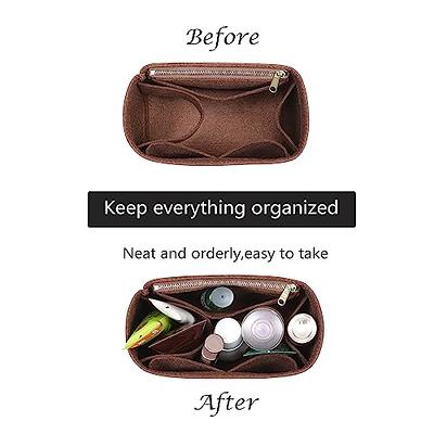 Doxo Purse Organizer Insert & Base Shaper 2pc Set, Felt Handbag