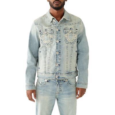 True Religion Men's Denim Jacket - Blue - Casual Jackets