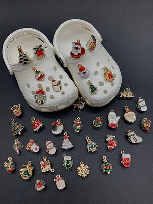 38Pcs Mixed Enamel Christmas Shoe Charms For Croc Fits Clog