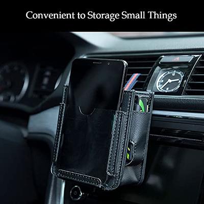 DURASIKO Car Air Vent Storage Bag with Charging Cable Hole,Car Air
