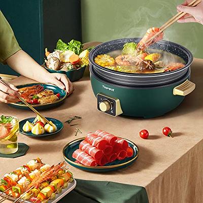 Shabu Shabu Hot Pot Glass Lid, Hot Plate Cookware Set, Stainless Steel Pot  Set