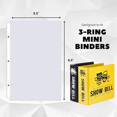 Protectors 8.5 x 11 Clear Plastic Sheet Protectors, Top Loading / 3 Hole  Binder Design Page Protectors, Archival Safe for Photos or Printed Copy