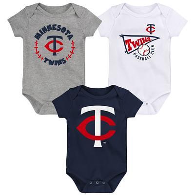 Girls Infant Tiny Turnip White Chicago Cubs 3-Piece Bodysuit Set