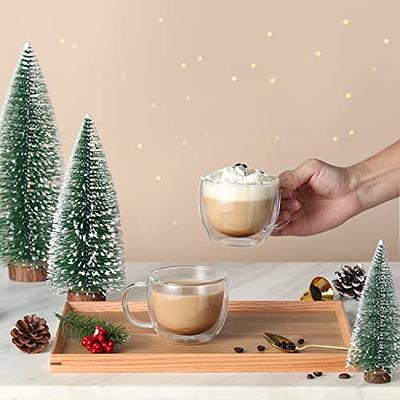 Christmas Tree Insulated Glass Coffee Mug