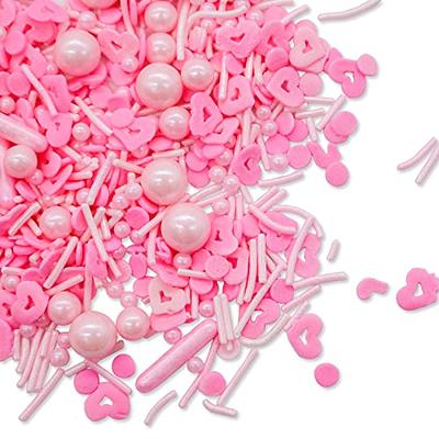 Pink Sprinkles Valentines Sprinkles for Cake Decorating Fancy Valentine Sprinkles for Cookie Decorating Valentines Day Sprinkles Edible Cake