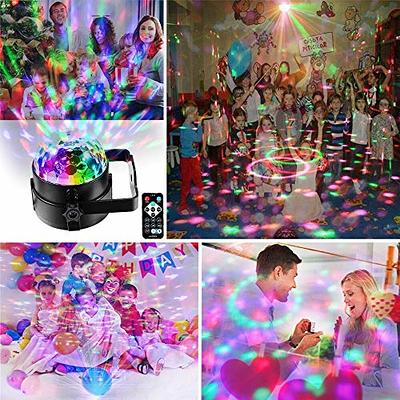 Disco Lights Party Lights QinGerS Dj Stage Light 7 Colors Sound Activated  for Christmas KTV Club Lights Romantic Decoration 2pcs