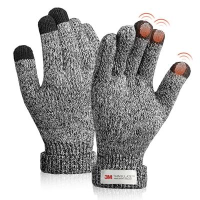 3M Thinsulate™ Lined Mens Ladies Womens Knitted Gloves Thermal Winter Work  Adult