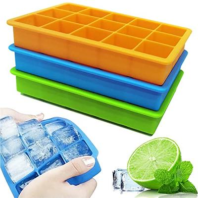 Large Ice Cube Tray - BPA-Free and Flexible Silicone Mold Makes Eight  2x2-Inch Cubes - Chill Water, Lemonade, Cocktails, or Juice by Home-Complete