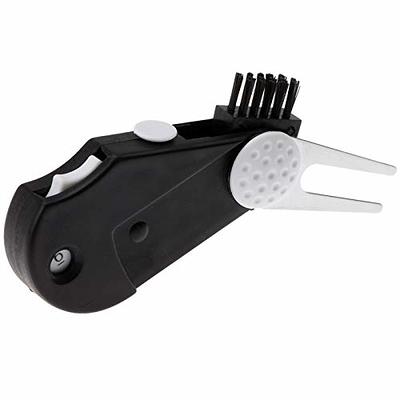 Golf Club Brush Double Sided Retractable Groove Cleaner Divot Tool
