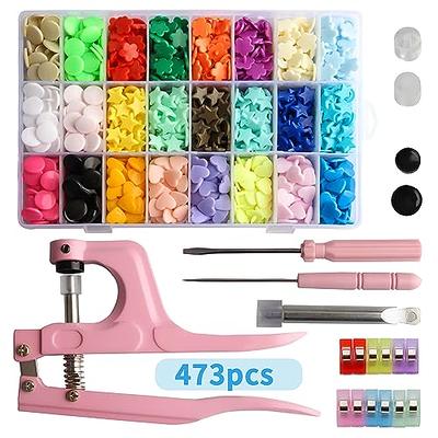 360 Sets Clothes Snap Fastener Snap Buttons for Clothes Snap Fastener Kit  Snap Fastener for Clothes Snaps Fastener Clothing Installation Tool T5