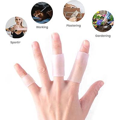 10pcs Finger Protector Anti-cut Silicone Gel Tube Hand Bandage