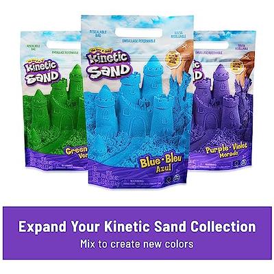 Kinetic Sand, Sandbox Playset with 1lb of Green Kinetic Sand and 3