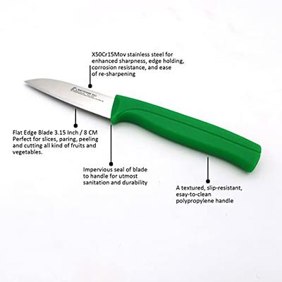 9-Inch Kitchen Knife Professional Chef Knife Stainless Steel Vegetable Knife Safe Non-Stick Coating Blade with Anti-Slip Wooden Handle