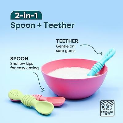 Silicone Baby Spoons First Stage Infant Feeding Spoon For Boys And