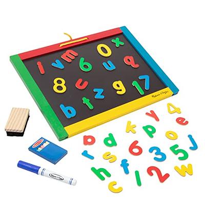 Melissa & Doug Double-sided Magnetic Tabletop Art Easel - Dry-erase Board  And Chalkboard : Target