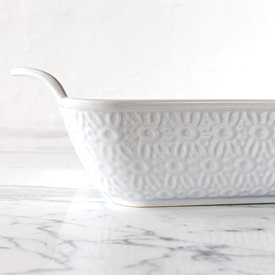 Sofia Home White Stoneware 8x8 Inch Baking Dish by Sofia Vergara - Yahoo  Shopping
