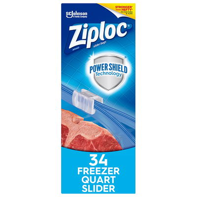 Ziploc Freezer Bags, Quart, 75 ct