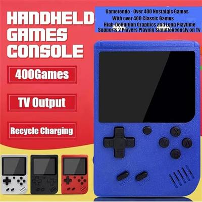 Handheld Retro Games for Kids 620 in 1 Classic FC Games and Racing Games  3-inch Large Screen Rechargeable Battery Gamepad for 2-Player Games Sport  Car