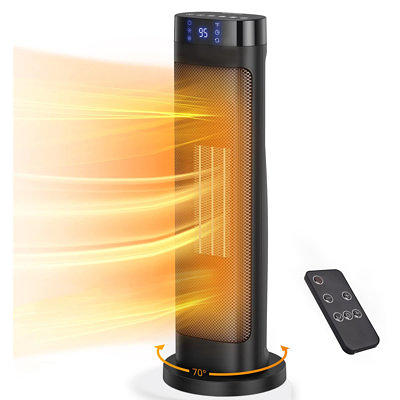 Mocoloo 24-inch 1500 Watt 5118 BTU Electric Space Heater with Remote Control  - Yahoo Shopping