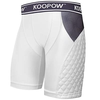 KOOPOW Youth Sliding Shorts Boys Padded Slider Shorts Pads with