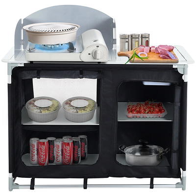 Portable Camp Kitchen and Sink Table