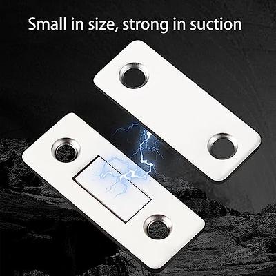 Magnetic Door Catches Self Adhesive Cupboard Door Magnets Heavy Duty  Cabinet Door Magnetic Catch Stainless Steel Drawer Magnet Latch For(4 Sets)  -t