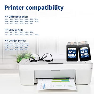 Compatible with HP Ink Cartridge 63XL 63 XL Envy 4520 4516