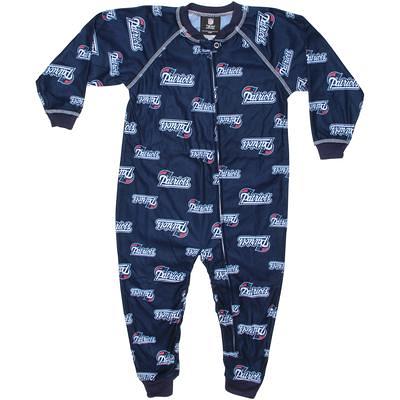 Chicago Bears Newborn Full Zip Raglan Coverall - Navy Blue