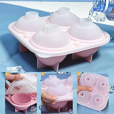 CUAIBB Ice Cube Mold, Rose Shaped Whiskey Ice Cubes, Silicone Ice