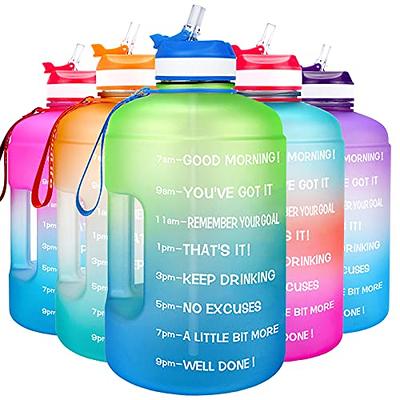 Live Infinitely 24 oz Water Bottle with Time Marker - Insulated Measured Water Tracker Screen - BPA Free Gym Water Bottle - Lock