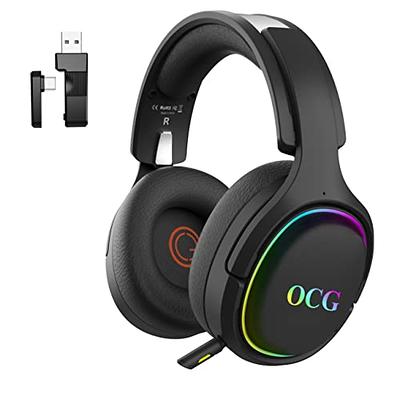 2.4GHz Wireless Gaming Headset for PC, PS5, PS4 - Lossless Audio USB &  Type-C Ultra Stable Gaming Headphones with Flip Microphone, 30-Hr Battery  Gamer