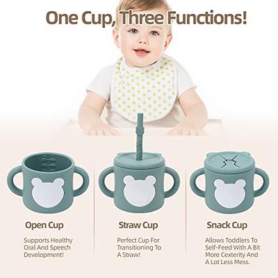 Cuddle Campus Sippy Cups,[4 in 1] 100% Silicone Toddler Cups,Shatterproof Straw  Sippy Cup,Open Cup for 1/1+ Year Old Baby 7 OZ - Yahoo Shopping