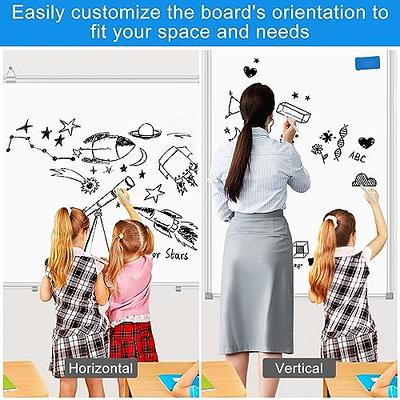 White Board Dry Erase Whiteboard for Wall 72x40 Aluminum Presentation  Magnetic Whiteboards with Long Pen Tray, 12 Magnets, 3 Markers & 1 Eraser -  Yahoo Shopping