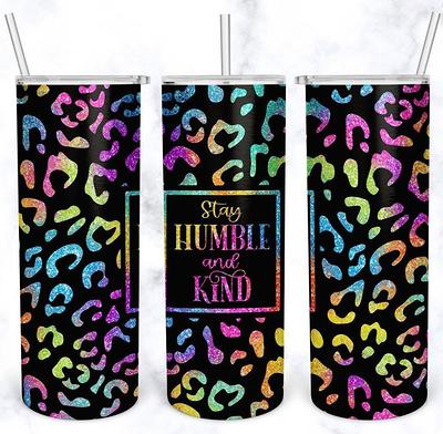 Leopard Print Insulated Zonegrace Tumblers With Handle And Straw