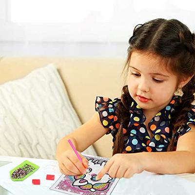 4 Pieces 5D Diamond Painting Kit for Kids Full Drill Painting by