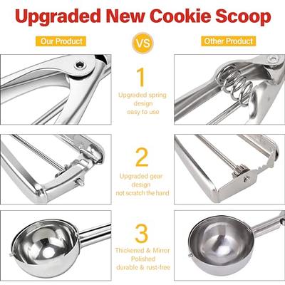  Cookie Scoop Set, Include 1 Tablespoon/ 2 Tablespoon