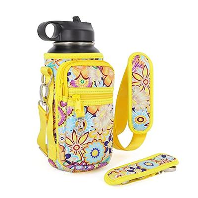 32 oz Water Bottle Holder Carrier with Adjustable Shoulder Strap