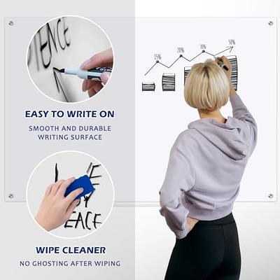 WALGLASS Magnetic White Board 20 x 30 Dry Erase White Board for Wall,  Hanging Whiteboard with Silver Aluminium Frame for Home, School, Office,  Kitchen - Yahoo Shopping