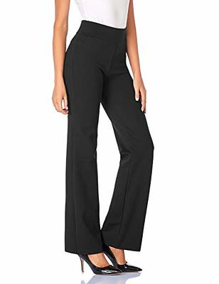 Acelitt Wide Leg Pants for Women Work Business Casual High Waisted Flowy  Trousers with Pockets Black Small at  Women's Clothing store
