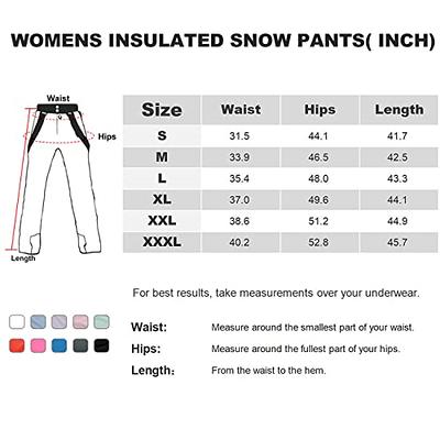 33,000ft Women's Ski Pants Waterproof Ski Trousers Snowproof