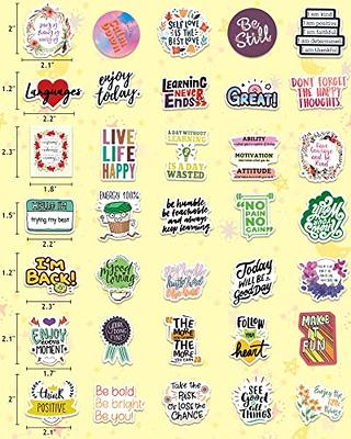 Greingways 300 PCS Inspirational Stickers for Adults, Motivational Water  Bottle Stickers for Teens Teachers Vinyl Stickers for Journaling Scrapbook  Laptop Positive Affirmation Quote Stickers for Kids - Yahoo Shopping
