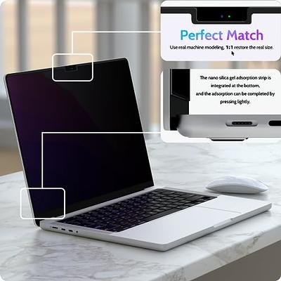 Privacy Screen MacBook Pro 13 Inch(2016-2022, M1, M2) & MacBook Air 13  (2018-2021, M1), Magnetic Anti Glare Blue Light Filter, Anti Spy Laptop  Screen Protector for Mac 13 In 